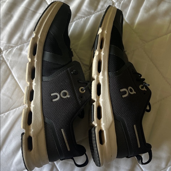 On Running Kids Black and White Athletic Shoes - Picture 5 of 5